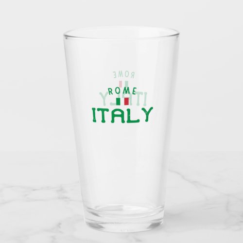 Distressed Rome Italy Glass