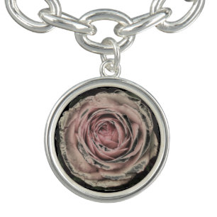 Distressed Rose - Charm Bracelet