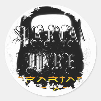 Distressed Round Stickers