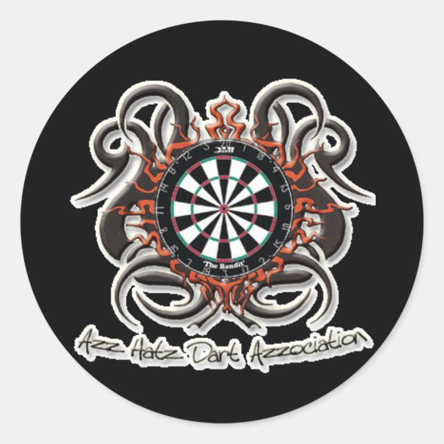 Distressed Round Stickers - Customized (Front)