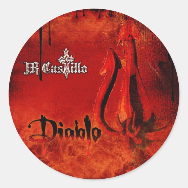 Distressed Round Stickers - Customized (Front)