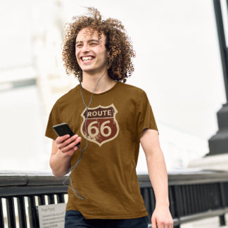 Distressed Route 66 | Retro | Vintage T-Shirt