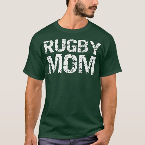 Distressed Rugby Mother Gift for Women Vintage Rug T_Shirt