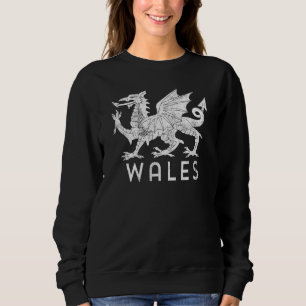 Distressed Rugby Welsh Cymru Flag Of Wales Sweatshirt