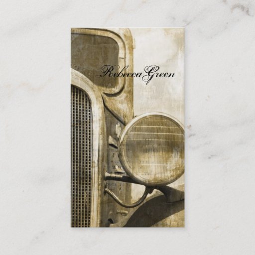 Customizable rustic western vintage truck country wedding business card