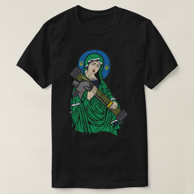 Distressed Saint Javelin     T-Shirt (Design Front)