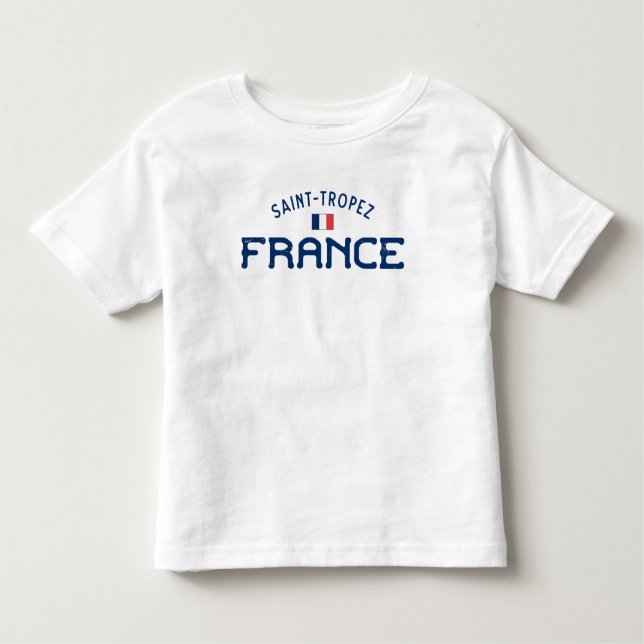 Distressed Saint-Tropez France Toddler T-shirt (Front)