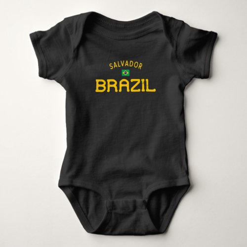 Distressed Salvador Brazil Baby Bodysuit