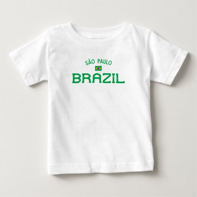 Distressed Sao Paulo Brazil Baby T-Shirt (Front)