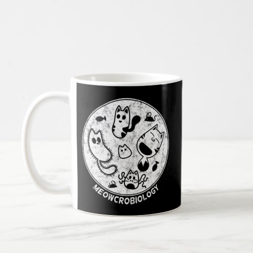 Distressed Science Cat Bacteria Microbiology Meowc Coffee Mug