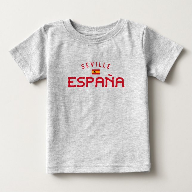 Distressed Seville Spain (España) Baby T-Shirt (Front)