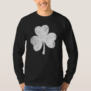Distressed Shamrock Retro Irish Shamrock St Patric T-Shirt