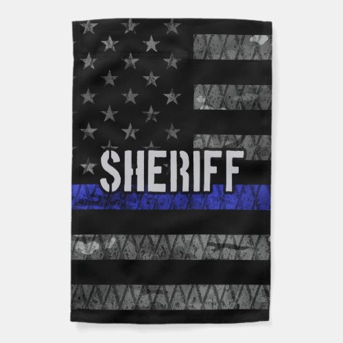 Distressed Sheriff Police Flag