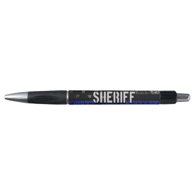 Distressed Sheriff Police Flag Pen (Front)