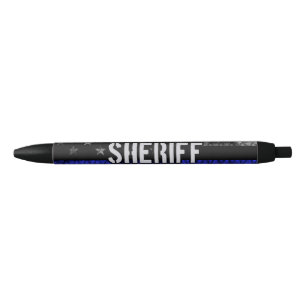 Distressed Sheriff Police Flag Pen