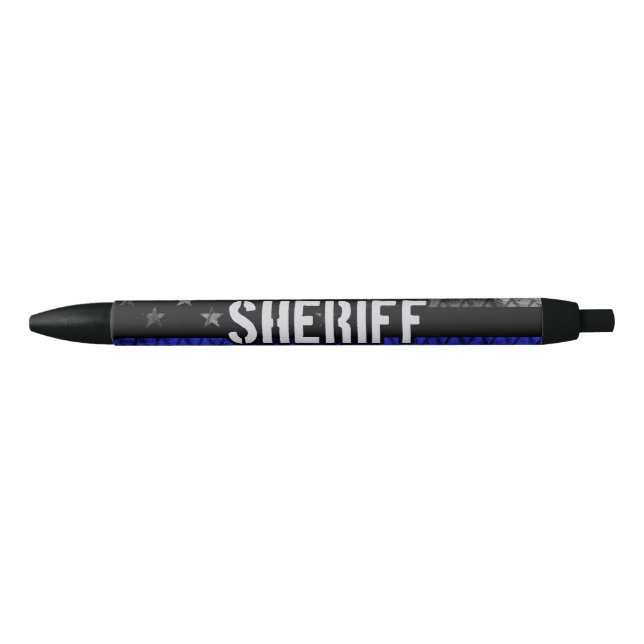 Distressed Sheriff Police Flag Pen (Front)
