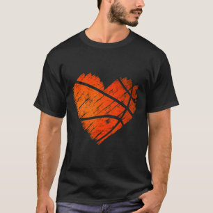 Distressed Sketll Heart  T-Shirt