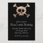 Distressed Skull Bones ANY EVENT Black Invitations<br><div class="desc">Distressed Skull Bones ANY EVENT Black Invitations.</div>