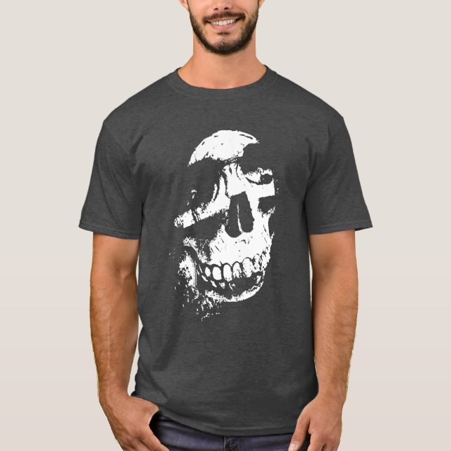 Distressed Skull  T-Shirt (Front)