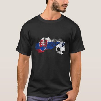 Distressed Slovakia Soccer T-shirt by LifeEmbellished at Zazzle