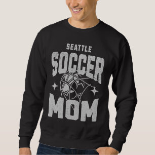 Distressed Soccer Mom Seattle Washington Sweatshirt