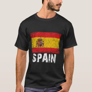 Distressed Spain Flag For Men Or Women T-Shirt