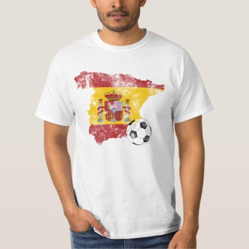 Distressed Spain Soccer T_Shirt