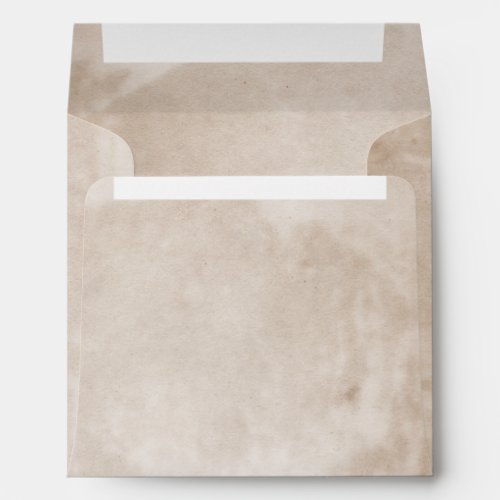 Distressed Stain Blank Parchment Envelope