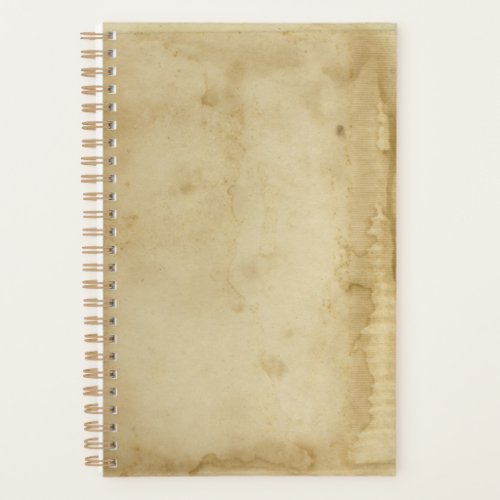 Distressed Stained Blank Planner