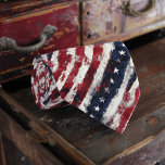 Distressed Stars and Stripes Neck Tie<br><div class="desc">Put patriotism on display with this distressed stars and stripes design.</div>