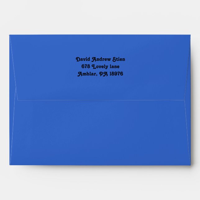 Distressed Stars Bar Bat Mitzvah Invitation Reply Envelope (Back (Top Flap))