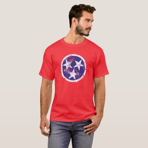 Distressed State Flag Of Tennessee T_Shirt