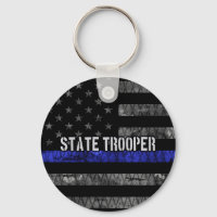 Distressed State Trooper Police Flag