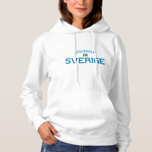 Distressed Stockholm Sverige Sweden Hoodie