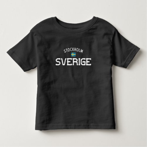 Distressed Stockholm Sverige Sweden Toddler T_shirt