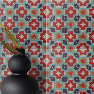 Distressed Stone Texture Kaleidoscope Geometric