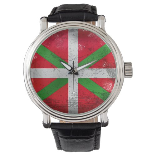 Distressed style Basque flag Ikurria Watch