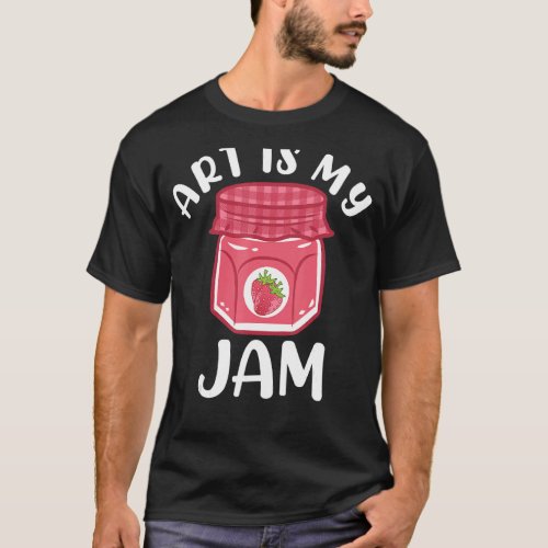 Distressed Style Fun Strawberry Jam Love Art Artis T_Shirt