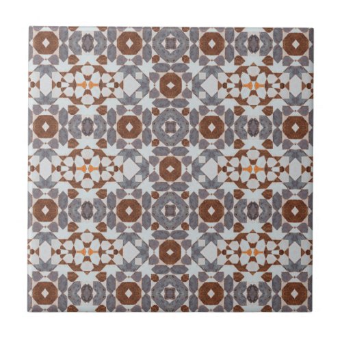 Distressed Style Vintage Moroccan Mosaic  Ceramic Tile