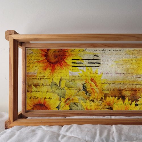 Distressed Sunflowers Decoupage Tissue Paper