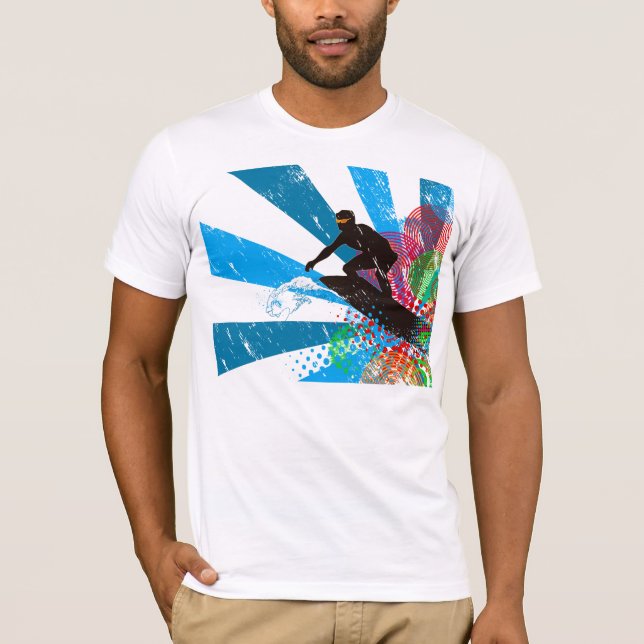 Distressed Surfer Paradise T-Shirt (Front)
