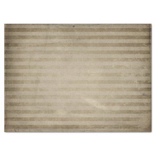 Distressed Tan Stripes Decoupage Tissue Paper