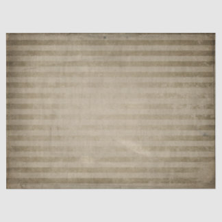 Distressed Tan Stripes Decoupage Tissue Paper