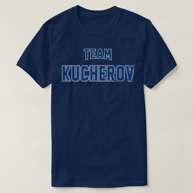 Distressed Team Kucherov Surname Gift Proud Family T-Shirt (Design Front)