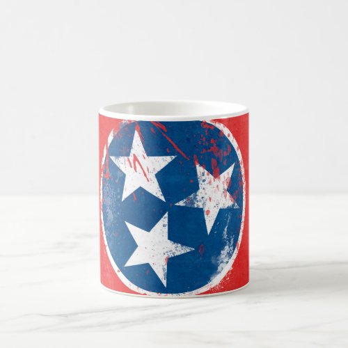 Distressed Tennessee Flag Coffee Mug