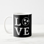 Distressed Tennessee State Flag Love Tennessee Coffee Mug