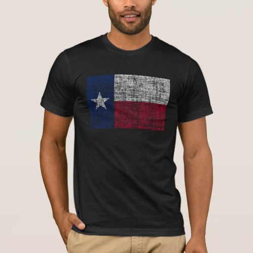 Distressed Texas Flag T_Shirt