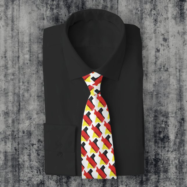 Distressed Texas German Flag Prost Neck Tie (Creator Uploaded)