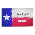 Distressed Texas State Flag Name Tag