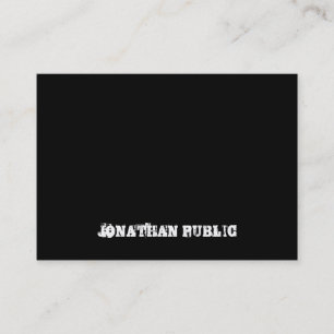 Distressed Text Black And White B&W Template Business Card